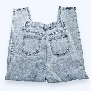 SHEIN Acid Wash Mom Jeans